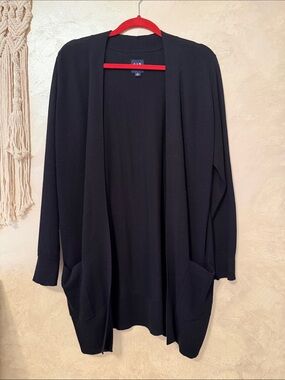 Women’s Gap Black Open-Front Cardigan Sweater